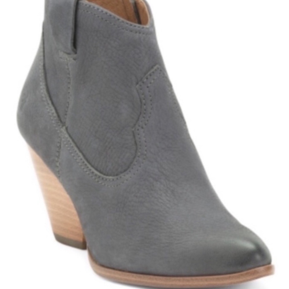 Frye booties pointed toe leather upper short boots ankle boots shoes women 10 - Picture 1 of 5